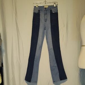 Altar’d State Multi Color Blue Flared Jeans Women’s Size 27/5